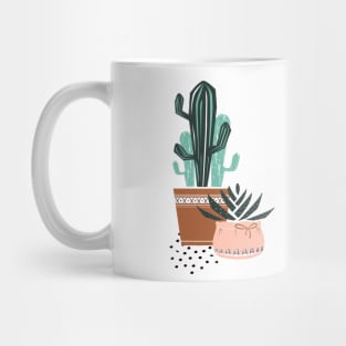 Cactuses and zebra plant Mug